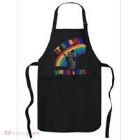 It Burns When I Pee Funny Racoon Meme Rainbow Saying Humor Apron thumb 0