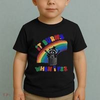 It Burns When I Pee Funny Racoon Meme Rainbow Saying Humor Toddler T-Shirt thumb 2