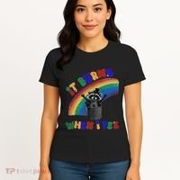 It Burns When I Pee Funny Racoon Meme Rainbow Saying Humor Women's T-Shirt thumb 4