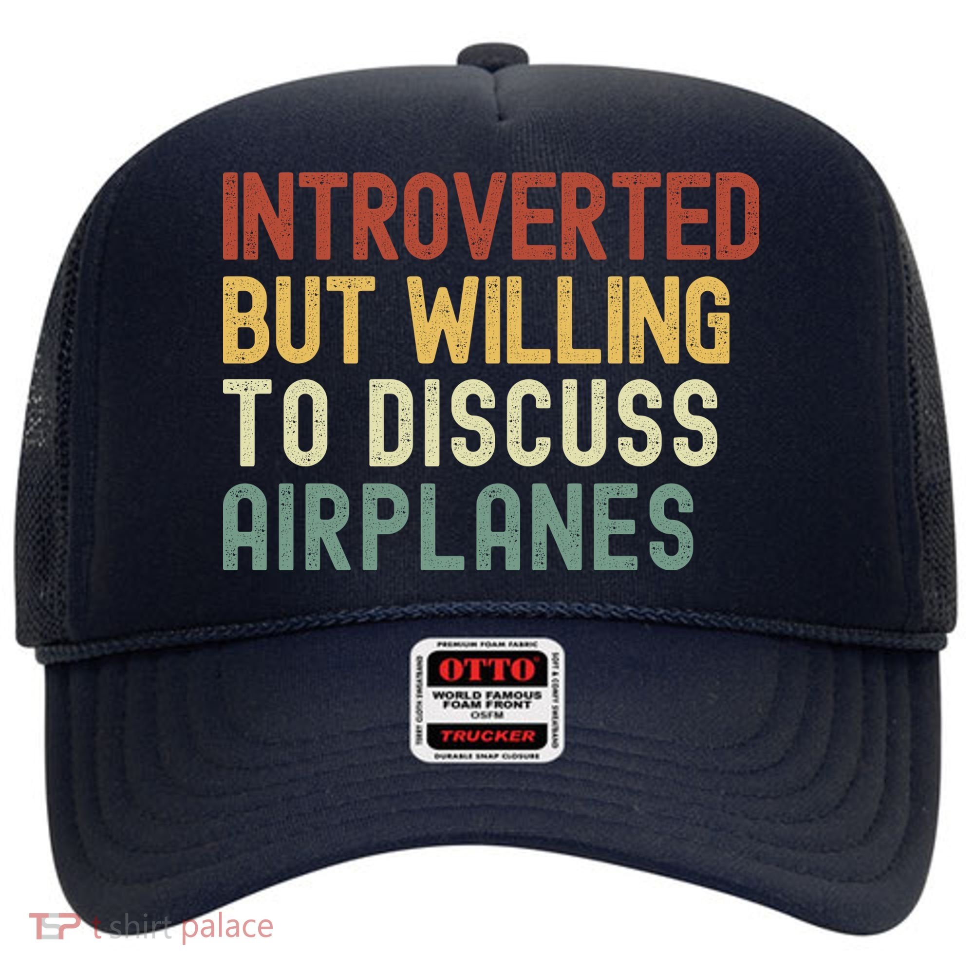 Introverted But Willing To Discuss Airplanes Funny Aviation Airplane Lover Hat