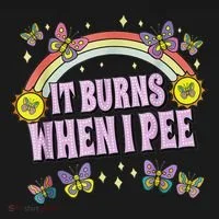 It Burns When I Pee Doggie Tank thumb 4