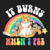 It Burns When I Pee Funny Cat Meme Rainbow Saying Sarcastic Tumbler thumb 3