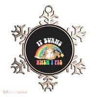 It Burns When I Pee Funny Cat Meme Rainbow Saying Sarcastic Ornament thumb 0