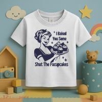 I Baked You Some Shut The Fucupcakes Toddler T-Shirt thumb 3