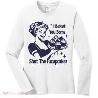 I Baked You Some Shut The Fucupcakes Women's Long Sleeve Shirt thumb 0