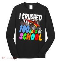 I Crushed 100 Days Of School Long Sleeve Shirt thumb 0