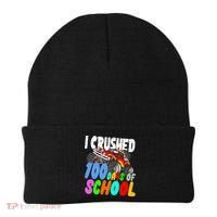 I Crushed 100 Days Of School Beanie thumb 0