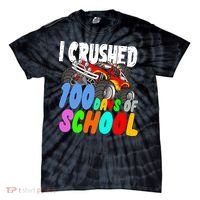I Crushed 100 Days Of School Tie-Dye T-Shirt thumb 0