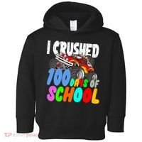 I Crushed 100 Days Of School Toddler Hoodie thumb 0