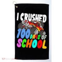 I Crushed 100 Days Of School Golf Towel thumb 0