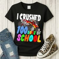 I Crushed 100 Days Of School Women's T-Shirt thumb 3