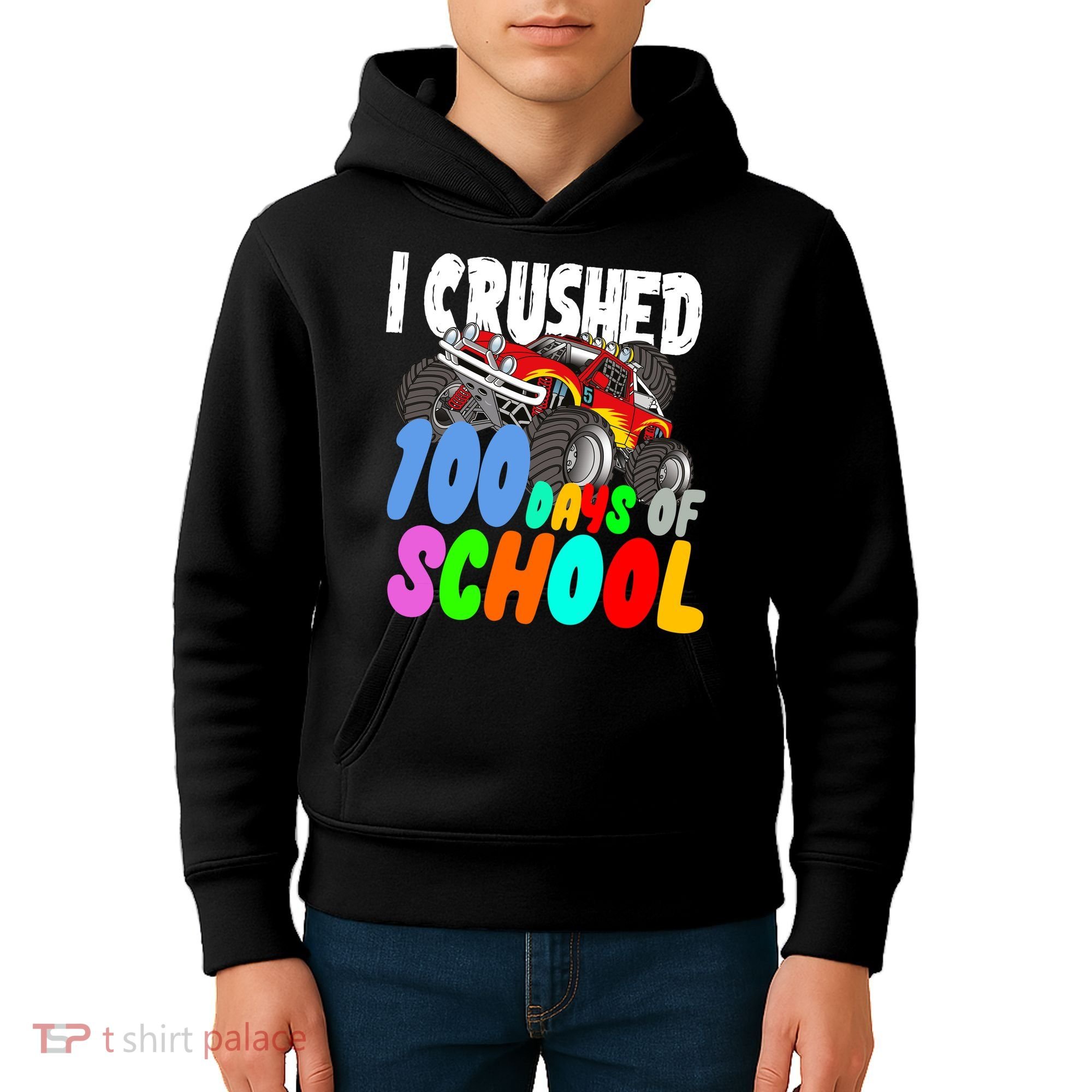 I Crushed 100 Days Of School Kids Hoodie