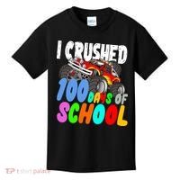 I Crushed 100 Days Of School Kids T-Shirt thumb 0