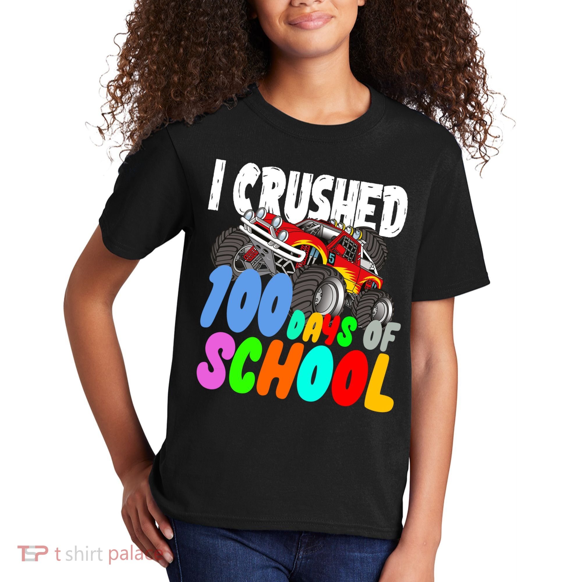 I Crushed 100 Days Of School Kids T-Shirt