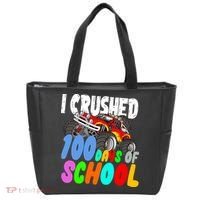 I Crushed 100 Days Of School Tote Bag thumb 0