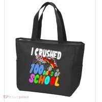 I Crushed 100 Days Of School Tote Bag thumb 3