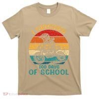 I Crushed 100 Days Of School Dirt Bike Motocross T-Shirt thumb 0