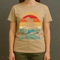 I Crushed 100 Days Of School Dirt Bike Motocross T-Shirt thumb 4
