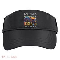 I Crushed 100 Days Of School Monster Truck 100th Boy Adult Drive Performance Visor thumb 0