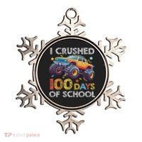 I Crushed 100 Days Of School Monster Truck 100th Boy Ornament thumb 0
