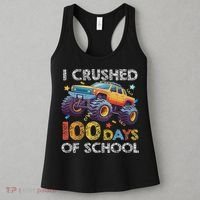 I Crushed 100 Days Of School Monster Truck 100th Boy Women's Tank Top thumb 3