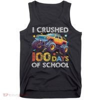 I Crushed 100 Days Of School Monster Truck 100th Boy Tank Top thumb 0