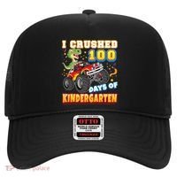 I Crushed 100 Days Of Kindergarten 100th Day School Monster Gift Hat thumb 0