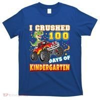 I Crushed 100 Days Of Kindergarten 100th Day School Monster Gift T-Shirt thumb 0