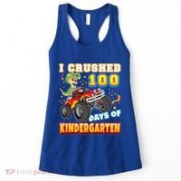 I Crushed 100 Days Of Kindergarten 100th Day School Monster Gift Women's Tank Top thumb 0