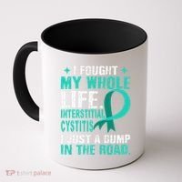 Interstitial Cystitis Awareness Teal Ribbon Support Family Coffee Mug thumb 0