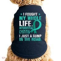 Interstitial Cystitis Awareness Teal Ribbon Support Family Doggie Tank thumb 0