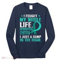 Interstitial Cystitis Awareness Teal Ribbon Support Family Long Sleeve Shirt thumb 0