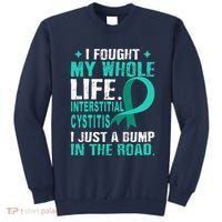 Interstitial Cystitis Awareness Teal Ribbon Support Family Sweatshirt thumb 0