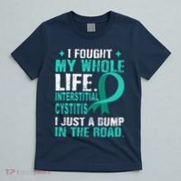 Interstitial Cystitis Awareness Teal Ribbon Support Family T-Shirt thumb 5