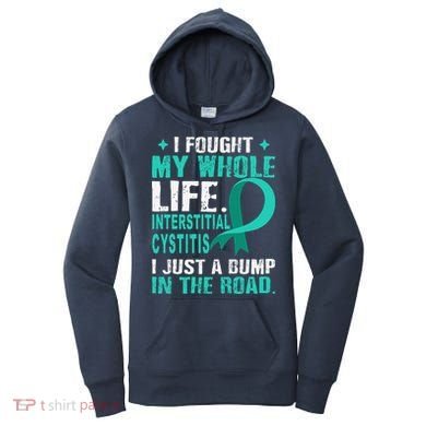 Interstitial Cystitis Awareness Teal Ribbon Support Family Women's Hoodie