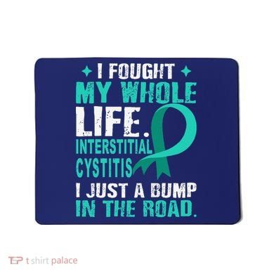 Interstitial Cystitis Awareness Teal Ribbon Support Family Mousepad