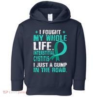 Interstitial Cystitis Awareness Teal Ribbon Support Family Toddler Hoodie thumb 0