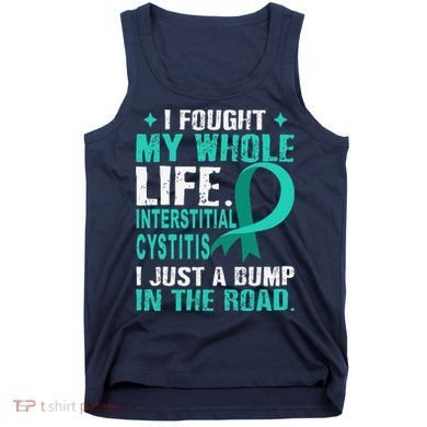 Interstitial Cystitis Awareness Teal Ribbon Support Family Tank Top