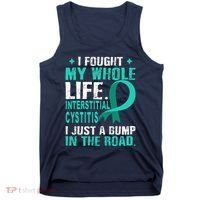 Interstitial Cystitis Awareness Teal Ribbon Support Family Tank Top thumb 0
