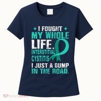 Interstitial Cystitis Awareness Teal Ribbon Support Family Women's T-Shirt thumb 0