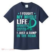 Interstitial Cystitis Awareness Teal Ribbon Support Family Kids T-Shirt thumb 0