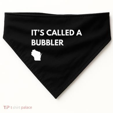 ItS Called A Bubbler Wisconsin Pride Design USA-Made Doggie Bandana