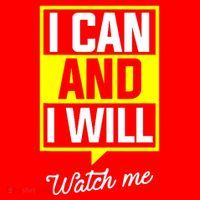 I Can And I Will Watch Me Motivational Inspirational Quote Santa Hat thumb 1