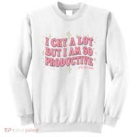 I Cry A Lot But I Am So Productive Its An Art Ttpd Taylor Lover Sweatshirt thumb 0
