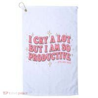 I Cry A Lot But I Am So Productive Its An Art Ttpd Taylor Lover Golf Towel thumb 0