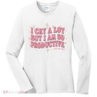 I Cry A Lot But I Am So Productive Its An Art Ttpd Taylor Lover Women's Long Sleeve Shirt thumb 0