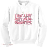 I Cry A Lot But I Am So Productive Its An Art Ttpd Taylor Lover Kids Sweatshirt thumb 0
