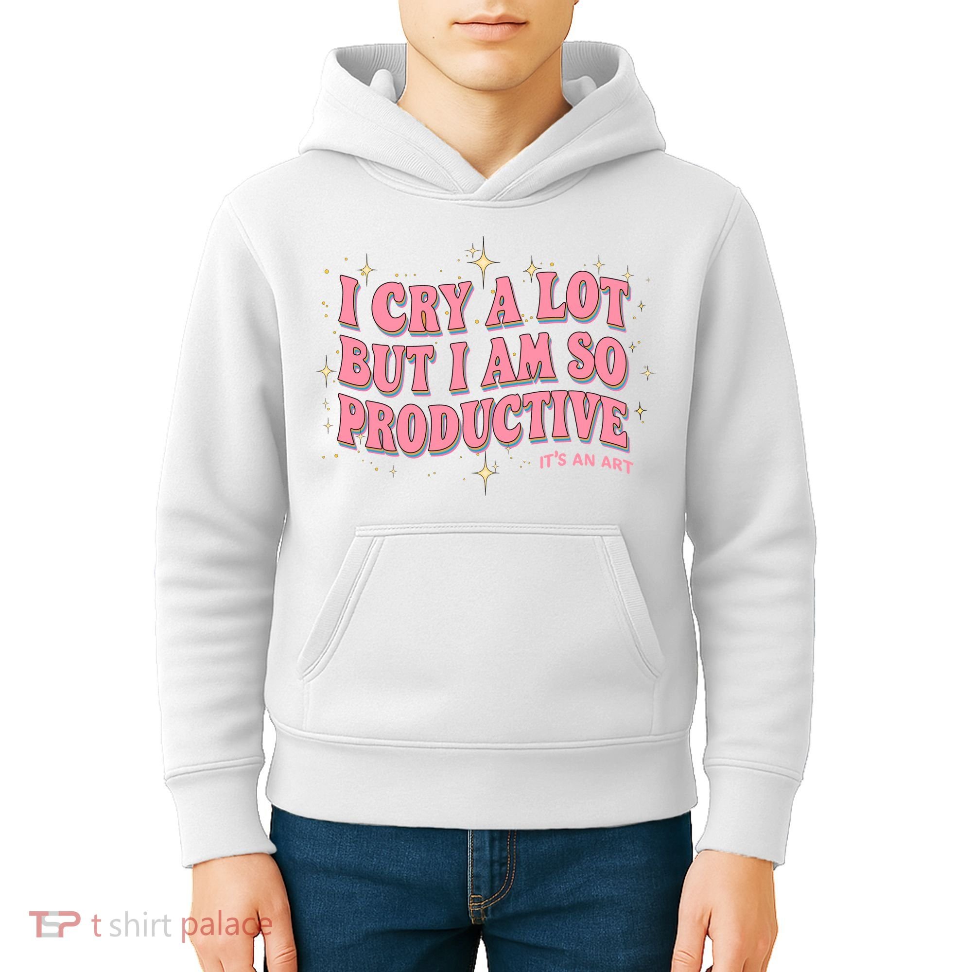 I Cry A Lot But I Am So Productive Its An Art Ttpd Taylor Lover Kids Hoodie