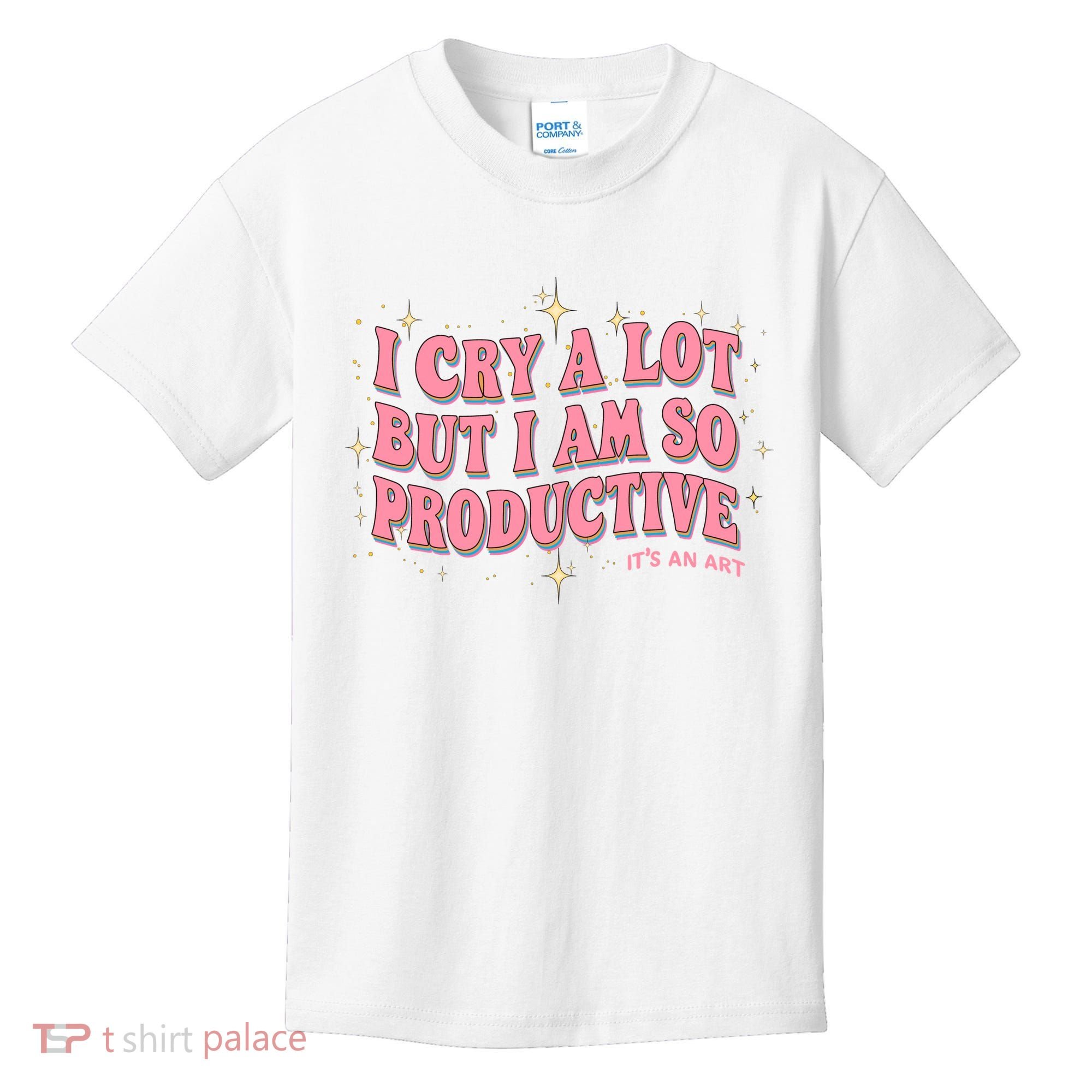 I Cry A Lot But I Am So Productive Its An Art Ttpd Taylor Lover Kids T-Shirt