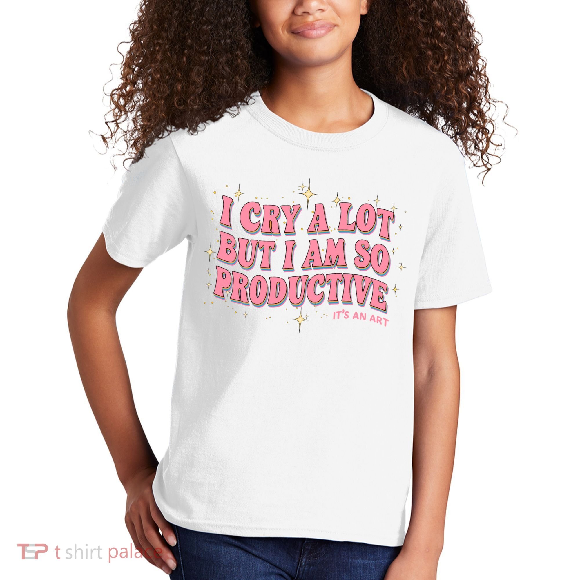 I Cry A Lot But I Am So Productive Its An Art Ttpd Taylor Lover Kids T-Shirt